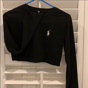 Polo crop long sleeve